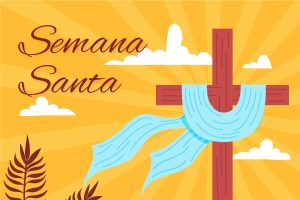 Cross with semana santa written next to it