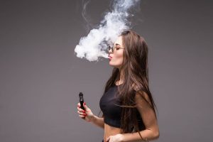 Woman vaping