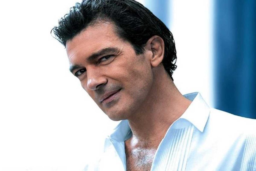 Picture of Antonio Banderas from years ago